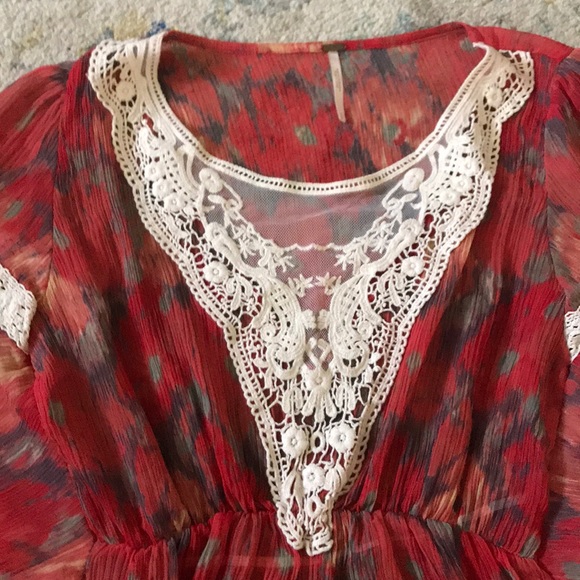 Free People Floral Tunic Top - Picture 2 of 5